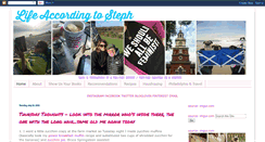 Desktop Screenshot of lifeaccordingtosteph.com